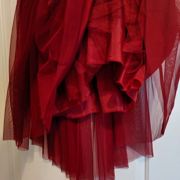 My Michelle Red Layered Tulle Skirt - Picture 2 of 8